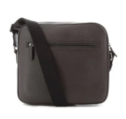 Hexagona Besace Cuir Vachette Grain Buffle Marron Fonce " 135727 "