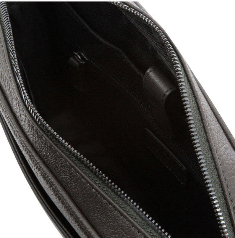 Hexagona Besace Cuir Vachette Grain Buffle Marron Fonce " 135727 " 3 Hexagona Besace Cuir Vachette Grain Buffle Marron Fonce " 135727 " – Image 3