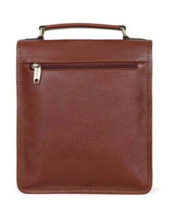 Hexagona Sacoche Cuir Vachette Marron " 111943 "