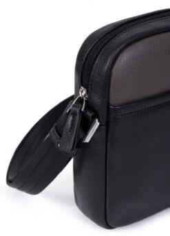 Hexagona Sacoche En Cuir De Vachette Noir / Taupe " 686299 " -Maroquinerie sacocheencuirdevachette686299 noir taupe 4 077151200 1632 12032021