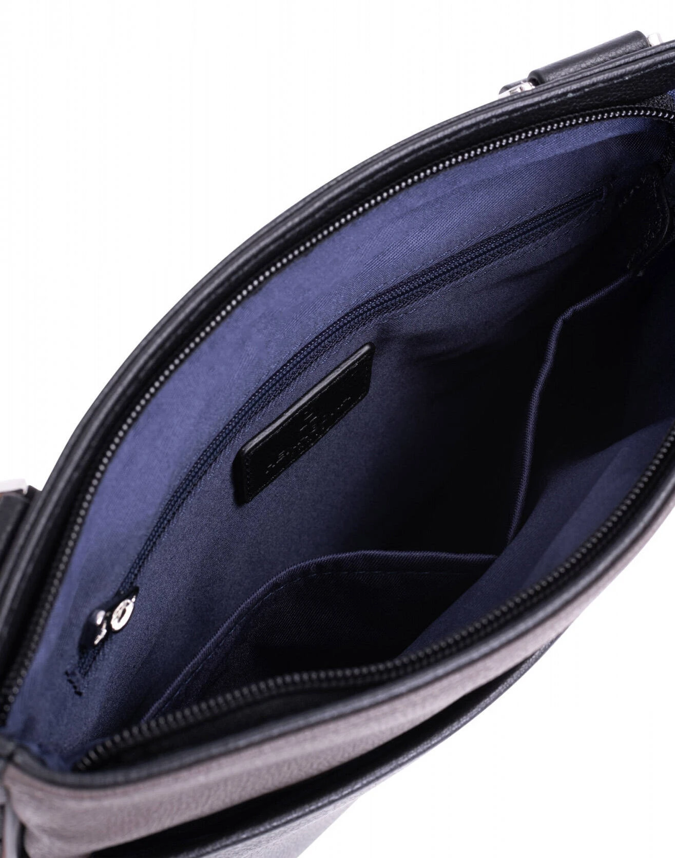 Hexagona Sacoche En Cuir De Vachette Noir/taupe " 686802 " 4 Hexagona Sacoche En Cuir De Vachette Noir/taupe " 686802 " – Image 4