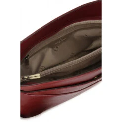 Hexagona Sac Porté Travers En Cuir De Vachette Carmin " 111089 " -Maroquinerie sacportetraversencuirdevachette111089 carmin 5 015142900 1606 12032021