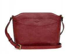 Hexagona Sac Porté Travers En Cuir De Vachette Carmin " 111089 " -Maroquinerie sacportetraversencuirdevachette111089 carmin 044145400 1606 12032021