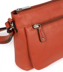 Hexagona Sac Porté Travers En Cuir De Vachette Orange " 464778 " -Maroquinerie sacportetraversencuirdevachette464778 orange 3 047403100 1550 12032021