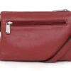 Hexagona Sac Porté Travers En Cuir De Vachette Carmin " 466745 "