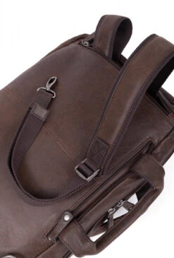 Hexagona Sac Transformable 13" Et A4 En Cuir De Vachette Marron " 666216 " -Maroquinerie sactransformable13eta4encuirdevachette666216 marron 5 049819100 1619 12032021