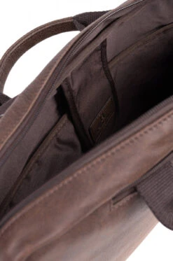 Hexagona Sac Transformable 13" Et A4 En Cuir De Vachette Marron " 666216 " -Maroquinerie sactransformable13eta4encuirdevachette666216 marron 6 060138200 1619 12032021