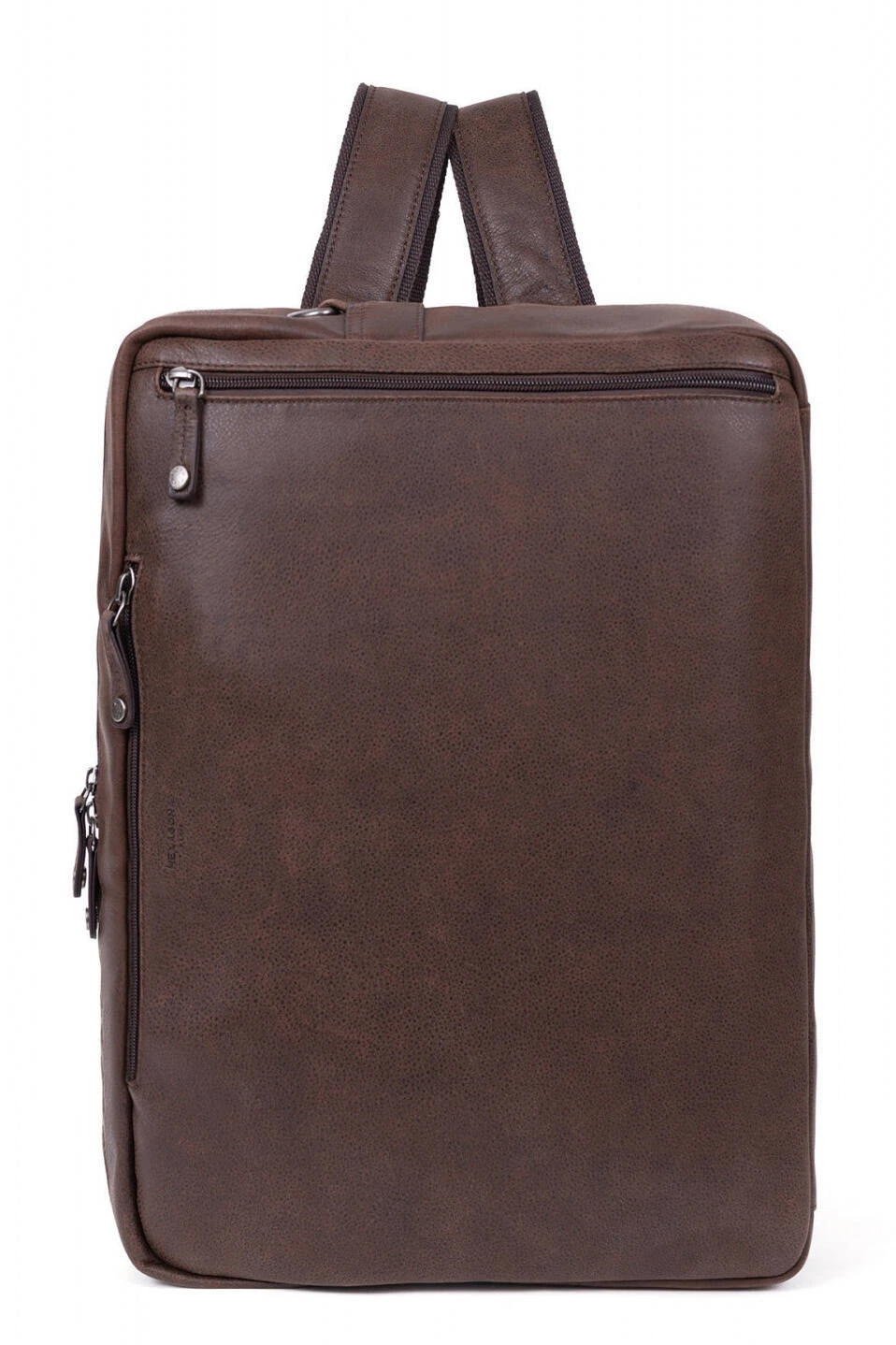 Hexagona Sac Transformable 15" Et A4 En Cuir De Vachette Marron " 666177 " 1 Hexagona Sac Transformable 15" Et A4 En Cuir De Vachette Marron " 666177 "