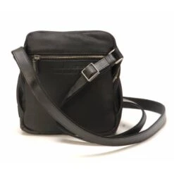 Sac Travers Cuir Noir " 2020-06 "