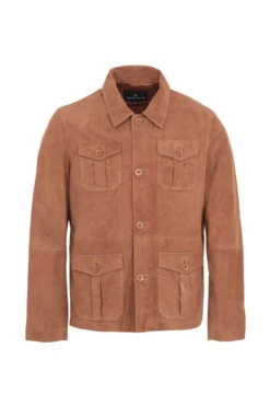 Veste Cuir Velours Gold " SAHARA "