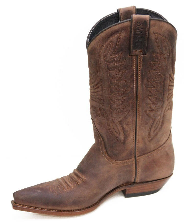 Santiags Cuir Mixte Marron Mayura/Sancho "218" – Image 2