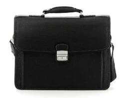 Hexagona Serviette En Cuir Vachette Noir " 469545 " -Maroquinerie serviette cuir vachette hexagona 469545 noir 3 009222000 1035 04102019