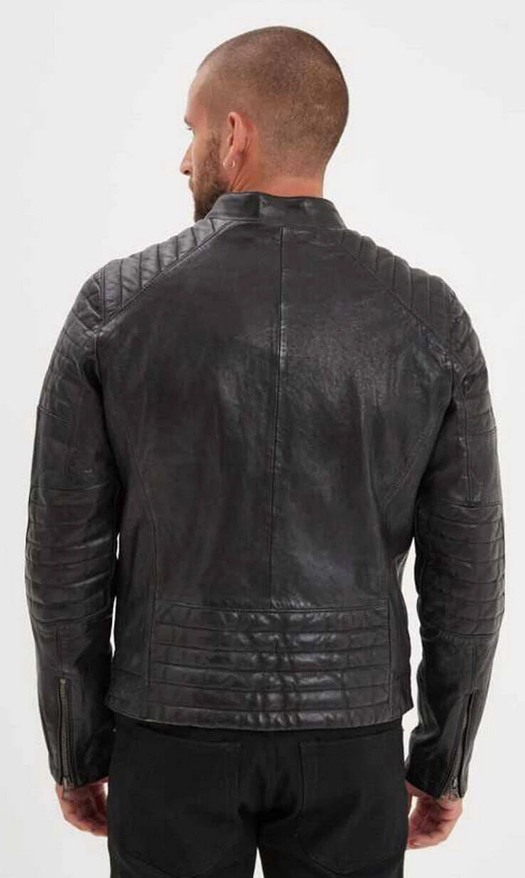 Blouson Cuir Homme Noir " STARGET " 1 Blouson Cuir Homme Noir " STARGET "