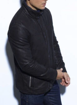 Veste Cuir Homme Marron " 101990 " -Maroquinerie stetsondavestecuirhomme2 062080100 1525 29102021