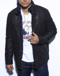 Veste Cuir Homme Marron " 101990 " -Maroquinerie stetsondavestecuirhomme 037358300 1525 29102021