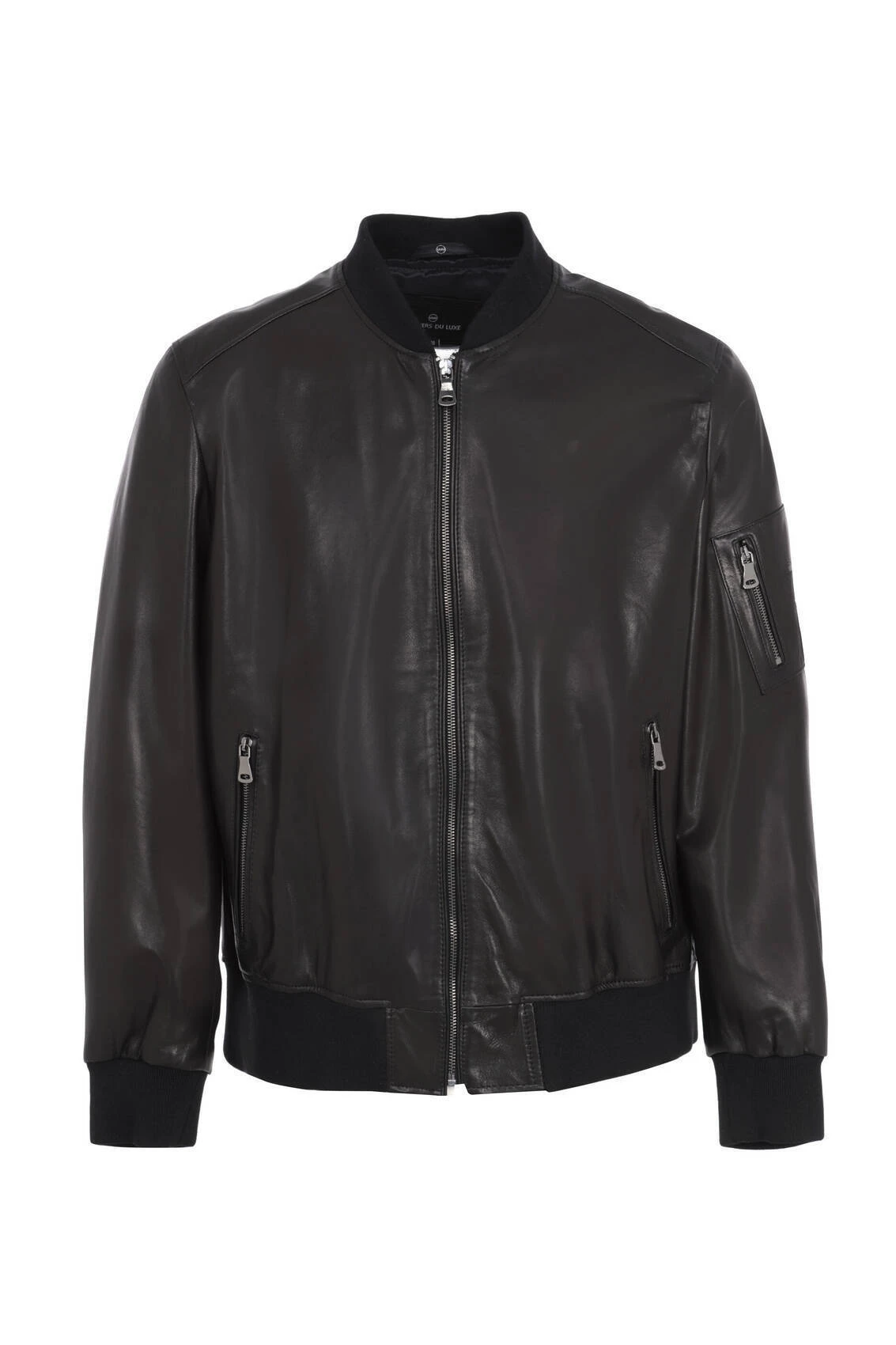 Blouson Cuir Homme Style Bombers Noir " THOMAS " 2 Blouson Cuir Homme Style Bombers Noir " THOMAS " – Image 2