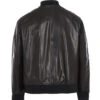 Blouson Cuir Homme Style Bombers Noir " THOMAS "