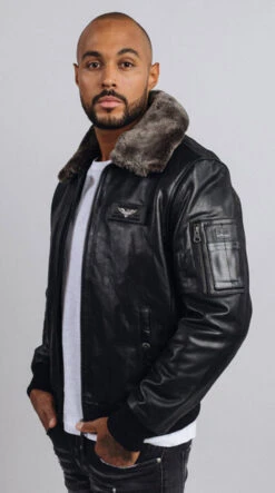 Blouson Cuir Homme Vachette Noir Redskins " TEXACO " -Maroquinerie texaconoirblousonredskin 093064700 1649 04102022