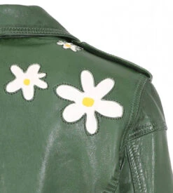 Blouson Cuir Femme Vert Oakwood " 64444 " 7 Blouson Cuir Femme Vert Oakwood " 64444 " -Maroquinerie trinityref64444ve 078408600 1532 23022023