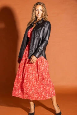 Oakwood Chemise En Cuir Pour Femme Noir " 64049 " -Maroquinerie veste cuir femme 64049 1 053955300 1450 28092023