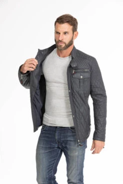 Veste Cuir Homme Bleu " ASSENCIO " 27 Veste Cuir Homme Bleu " ASSENCIO " -Maroquinerie veste cuir homme bleu assencio 10 079164300 1015 29092023