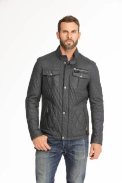 Veste Cuir Homme Bleu " ASSENCIO " 29 Veste Cuir Homme Bleu " ASSENCIO " -Maroquinerie veste cuir homme bleu assencio 12 096923000 1015 29092023