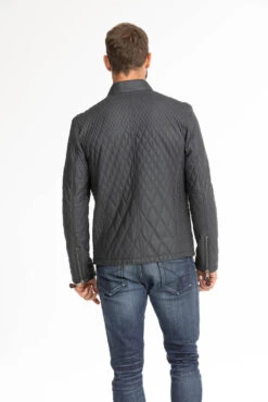 Veste Cuir Homme Bleu " ASSENCIO " 21 Veste Cuir Homme Bleu " ASSENCIO " -Maroquinerie veste cuir homme bleu assencio 7 090010900 1015 29092023