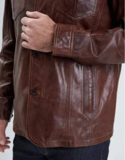 Veste Cuir Homme Bison "100150" 7 Veste Cuir Homme Bison "100150" -Maroquinerie veste cuir homme daytona ralph 100150 4 058595400 1135 01042022