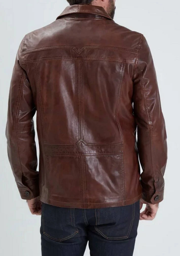 Veste Cuir Homme Bison "100150" 1 Veste Cuir Homme Bison "100150"