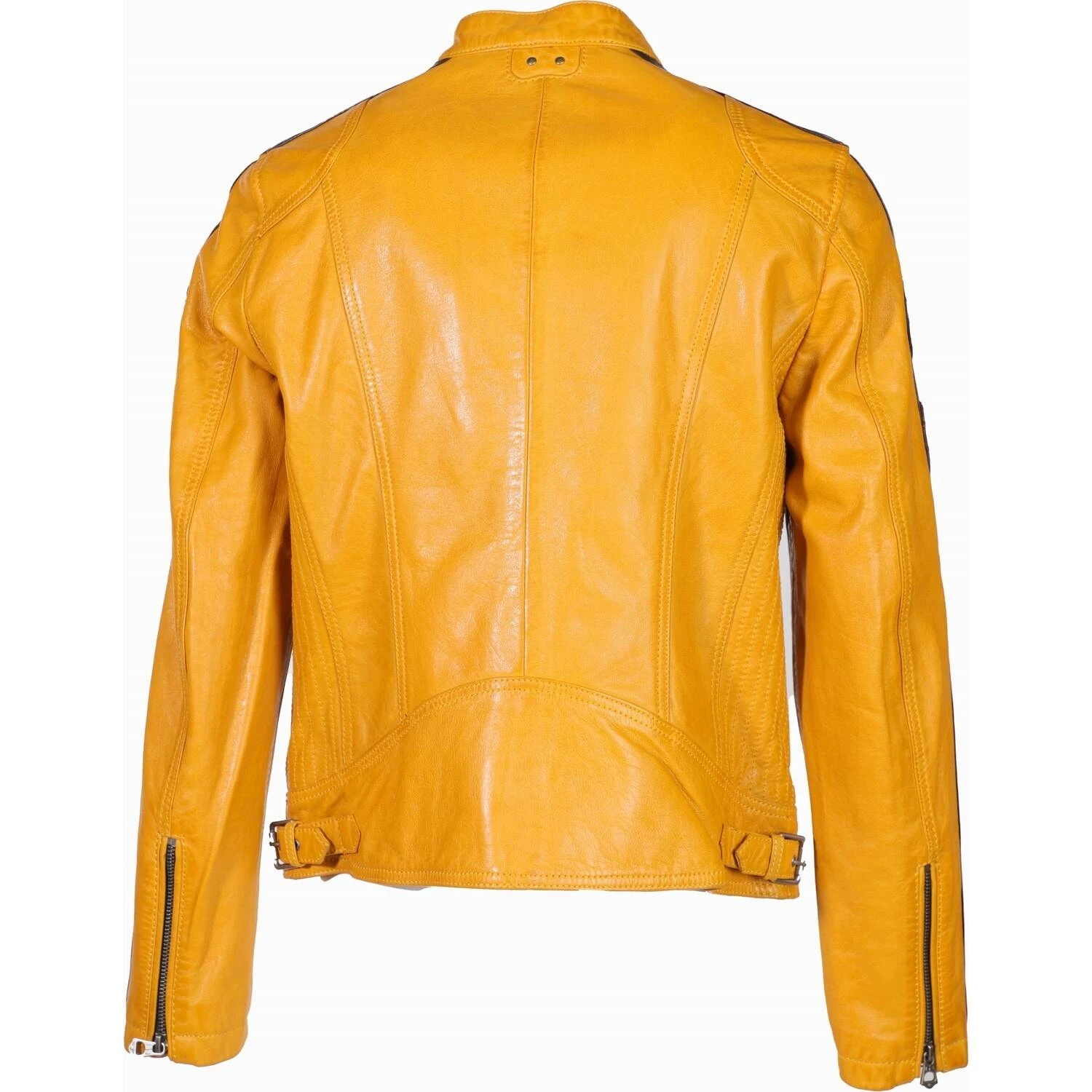 Blouson Cuir Femme Jaune " 103546 " 1 Blouson Cuir Femme Jaune " 103546 "