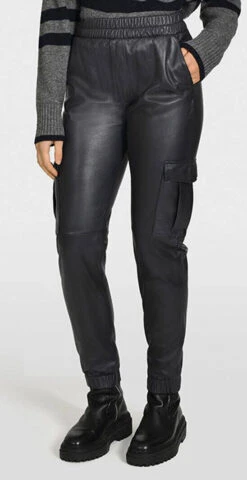 Pantalon Cargo Femme Noir Oakwood " 64600 " -Maroquinerie yachtref64600noirpantal 029685100 1848 13112023